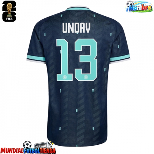Camiseta Alemania Deniz Undav #13 Segunda Equipación Replica Mundial 2026 mangas cortas